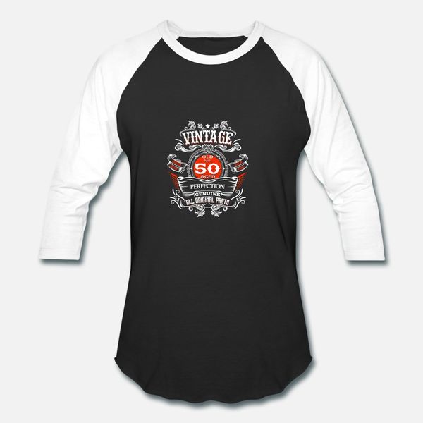 

vintage 50th birthday 1969 50 years old gift t shi t shirt men create tee shirt s-3xl homme fitness fashion summer kawaii shirt, White;black