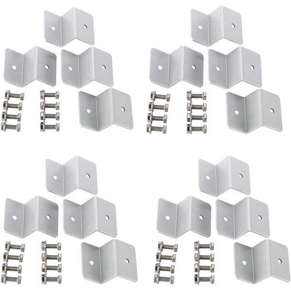 

4 sets solar panel z brackets mount mounting set rv boat off grid roof (16 units)