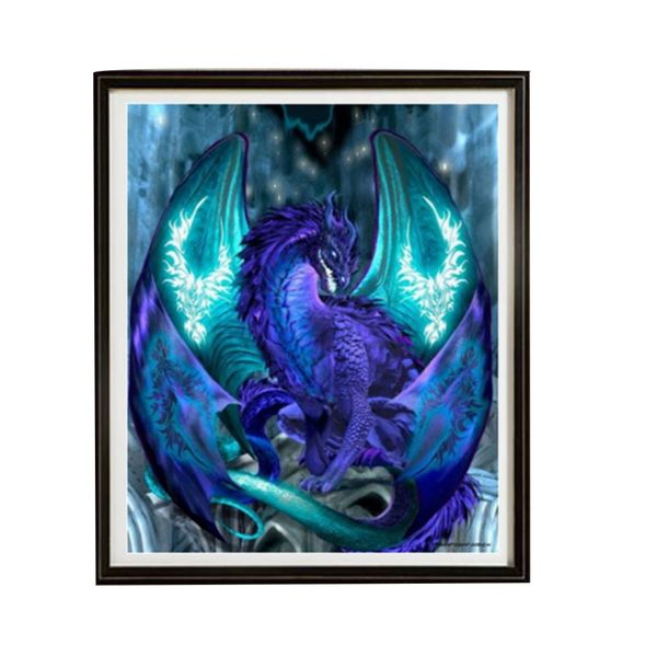

blue dragon pterosaur accessories 5d full drill diamond painting set frameless