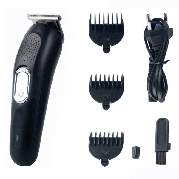 

electric clipper cordless electric hair clipper men's shaver beard cutting machine household child eu plug(black