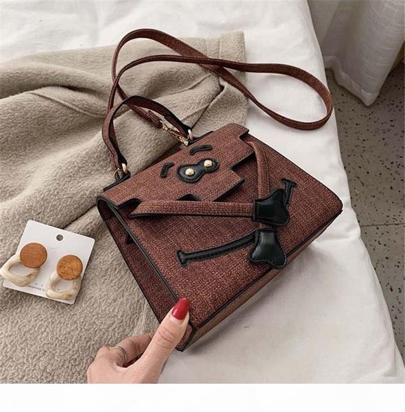 

funny smiley face fashion version cute shoulder bag crossbody bag versatile handbag ph-cfy20051941