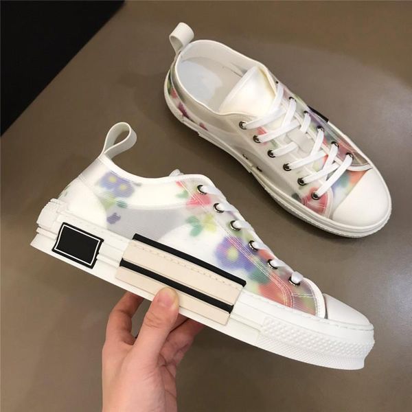 

2020 b23 technical outdoor casual shoes oblique high low sneakers obliques genuine leather flowers stylish comfortable luxury shoes t06, Black