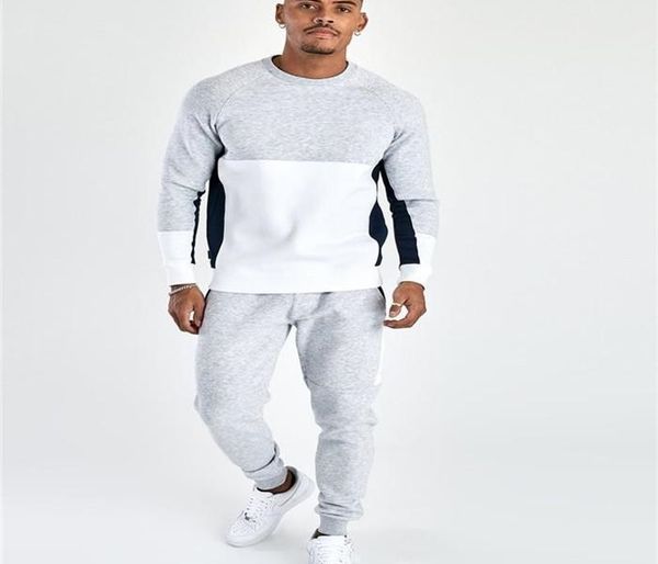 

designer mens tracksuits pullover long sleeve crew neck hoodies casual loose homme sport suits, Gray