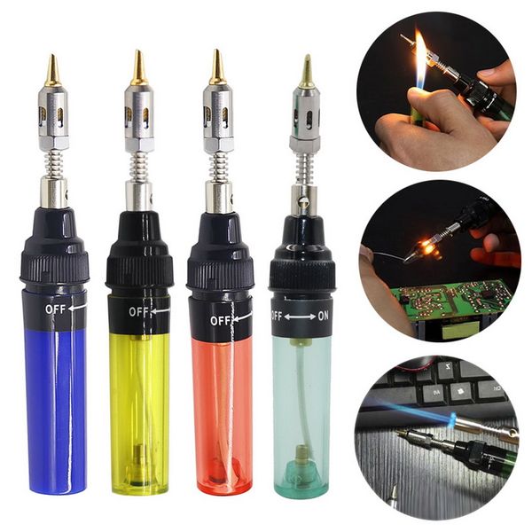 

1300 celsius butane gas welding soldering irons welding pen burner blow torch gas soldering iron cordless butane tip tool