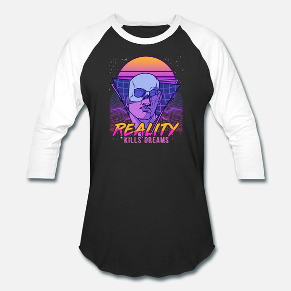 

reality kills dreams t shirt men printed short sleeve crew neck novelty loose funny casual summer leisure shirt