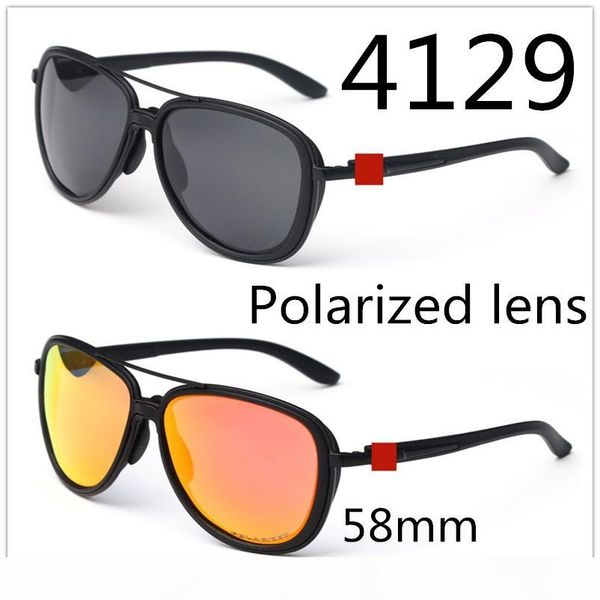 

2019 new polarized sunglasses men and women outdoor sports driving sunglasses 4129 brand designer sunglasses 16 color, White;black