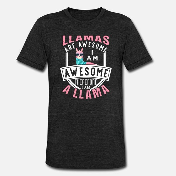 

llamas are awesome t shirt men customized short sleeve s-3xl original loose new style summer style leisure shirt