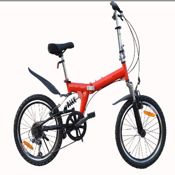 

20 inch mountain folding high carbon steel frame /bilateral folding pedal/ 6 grade variable speed bicycle