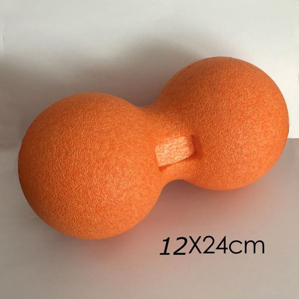 

fitness balls 12*24 cm orange ball massage peanut single mobility for myofascial physical therapy deep tissue