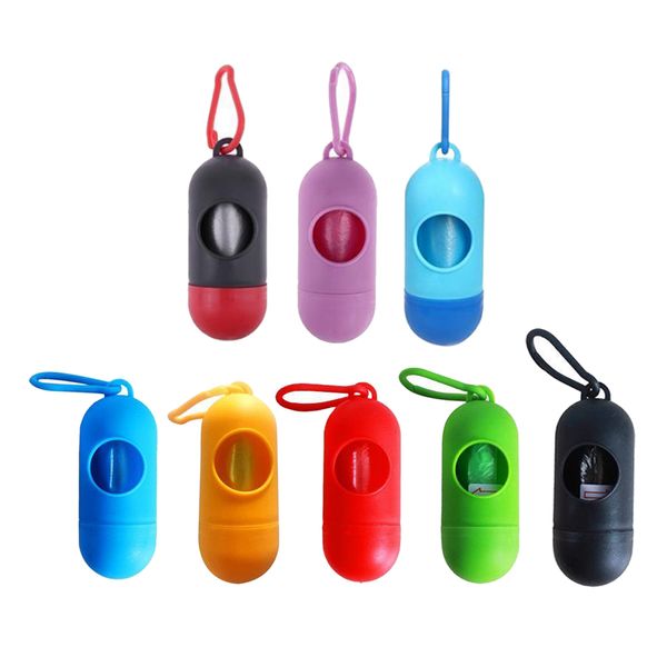 

8pcs plastic dog poo bag dispensers + bags for pet waste poop