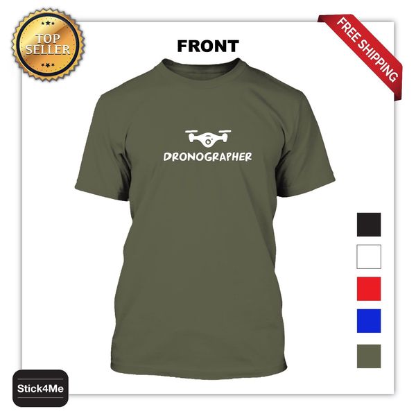 

summer fashion t-shirt drone pilot tshirt ariel pgrapher t-shirt pgraphy dronographer tsummer men clothing