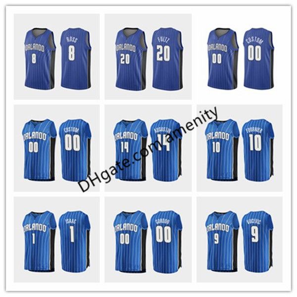 

men magic orlando 00 gordon 1 isaac 9 vucevic 10 fournier basketball jerseys aaron jonathan evan nikola blue icon jersey, Black