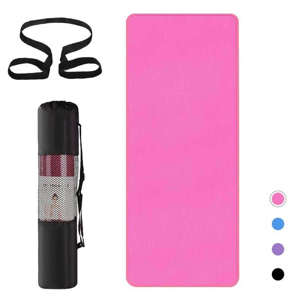

10mm thick yoga mat non-slip yoga mat for men women fitness gym exercise pilates pads large