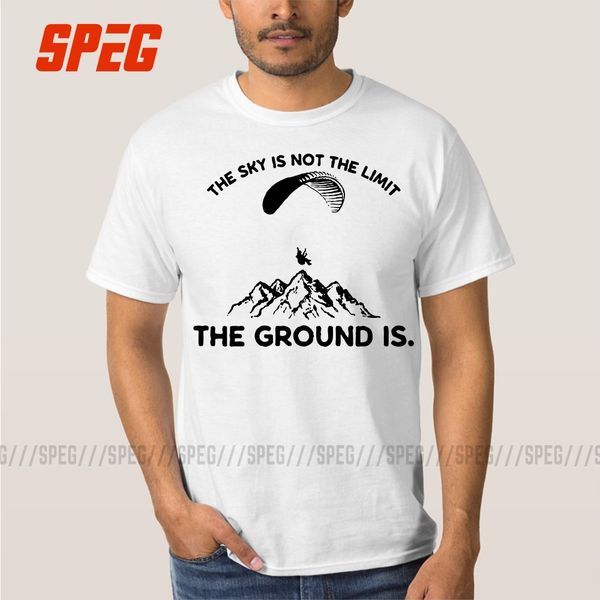 

funky paragliding t-shirt paraglider graphic cool t shirts for men o neck short sleeve tees shirt printing cotton