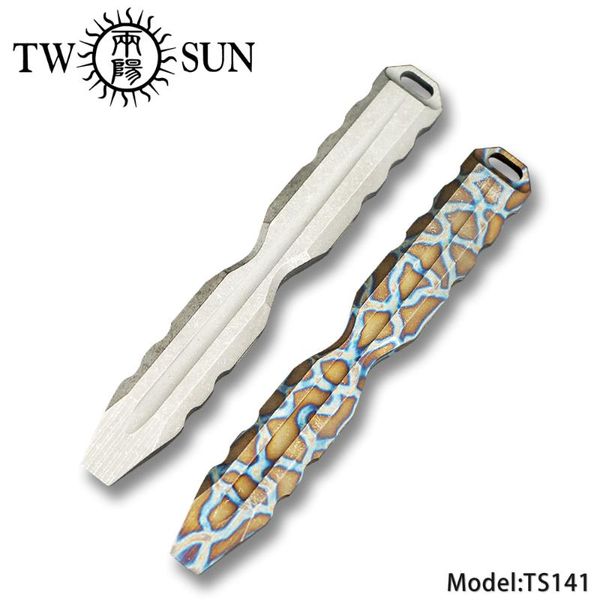 

twosun original crowbar tc4 titanium prybar multi-tool outdoor tool full titanium bar pry camping cnc ts141