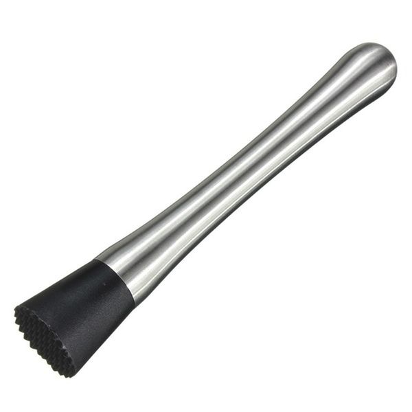 

cocktail muddler stainless steel bar mixer barware kitchen tool