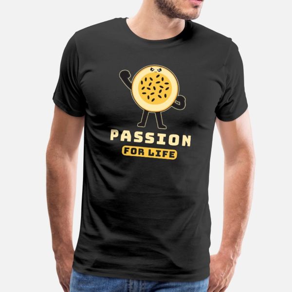 

passion fruit t shirt men printed 100% cotton size s-3xl solid color fitness new style summer pattern shirt