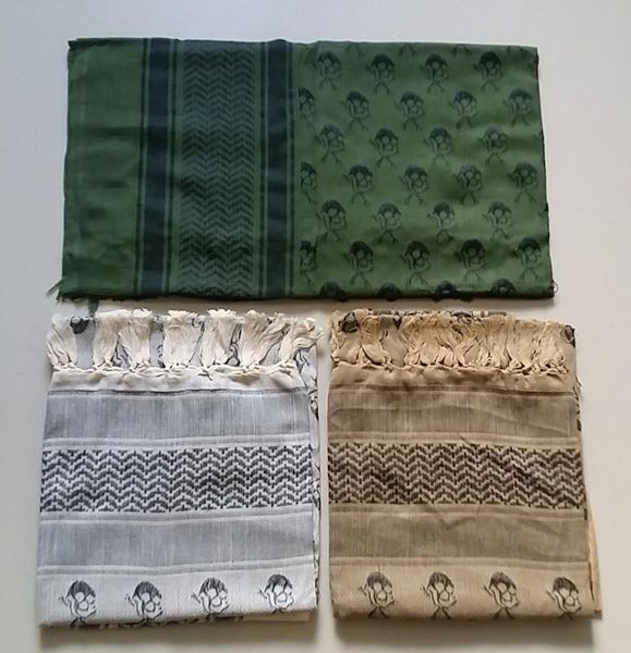 

арабские keffiyeh банданы женщины тип новые мужчины для кемпинга desert tactical shemagh и сгущение хлопок ветрозащитный череп шарф sqcdtz p, Black