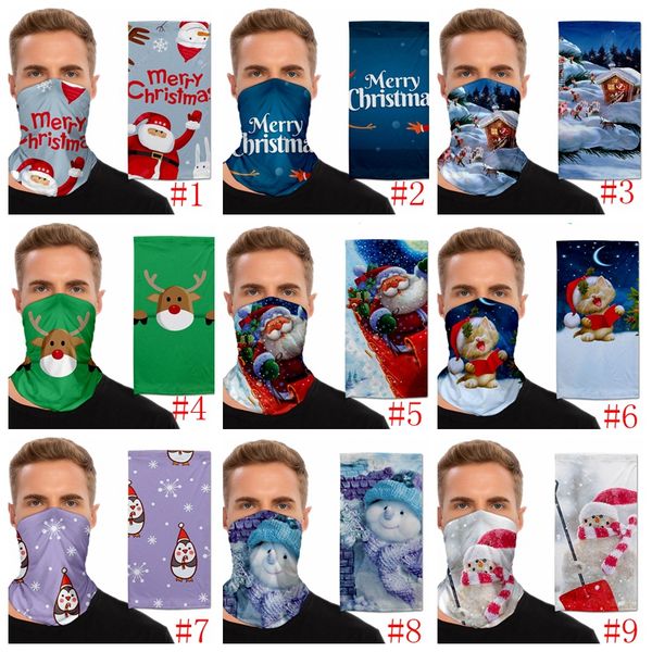 

chirstmas magic headscarf outdoor sports headband scarves dustpoof magic cycing scarf headwrap protective mask christmas party masks rra3482