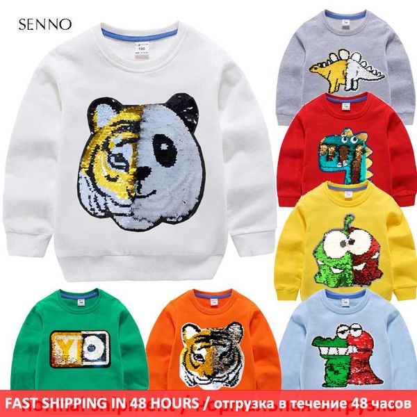 

kids boys hoodies baby sweatshirt with sequin autumn children sweatshirt pullover coat 100% cotton long sleeve boy clothing, Black