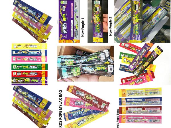 

420 mg smell proof package bag nerds rope infused gummies exotic 420 710 edibles packaging three side sealing cigarettes case leather