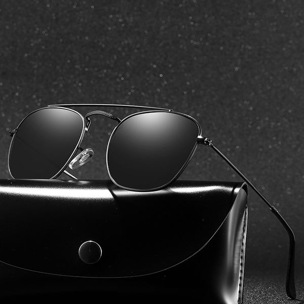 

with case polaroid sunglasses square vintage sun glasses sunglases polarized sunglasses feminino for women men, White;black