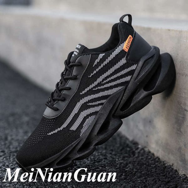 

blade shoes men sport breathable lightweight running shoes platform black men's summer sports mesh flats man sneakers h1