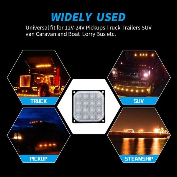 

4x4 suv atv spotlight led side light bar led work light square 48w off-road bar flood flood combination beam truck tow