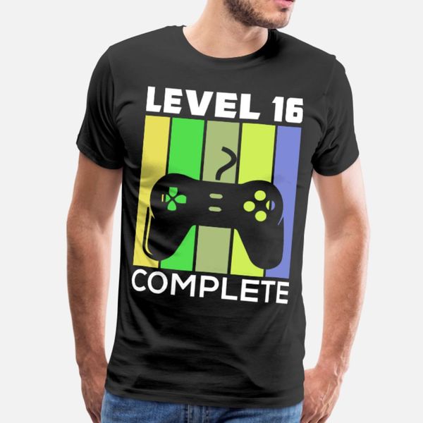 

official teenage boy 16th birthday level 16 t shirt men knitted cotton s-xxxl gift casual summer cool shirt