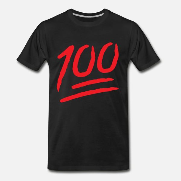 

keep it hundred black hunnid hiphop dope street em t shirt men print cotton round collar gift breathable spring slim shirt