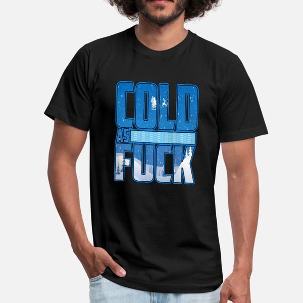 

winter cold ice gift t shirt men design 100% cotton round neck clothes anti-wrinkle funny spring natural shirt