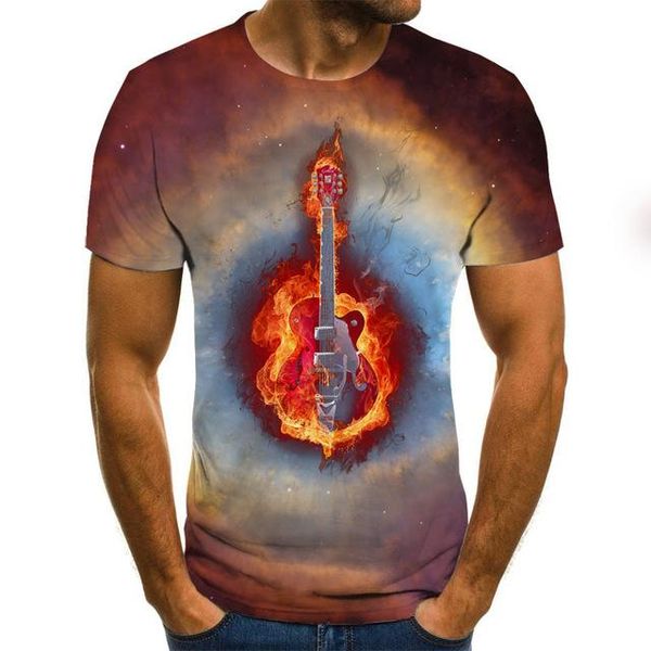 

music and art instruments style street summer 3d print shirts hentai aesthetic harajuku men clothing