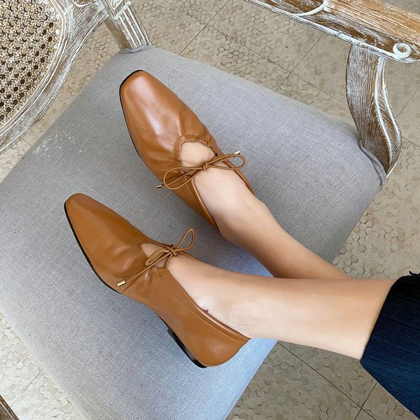 

new 2020 shoes women pumps women spring summer party wedding shoes low heels genuine leather elegant woman, Black