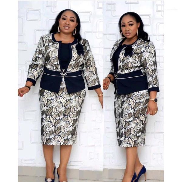 

long sleeve dresses with jacket o neck cardigan with button spring autumn 3d floral womens two piece dresses, White