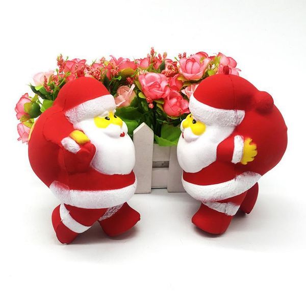 

cgjxssquishy christmas santa claus huge slow rising soft squeeze cute santa children toys decompression toy cell phone pendant gift