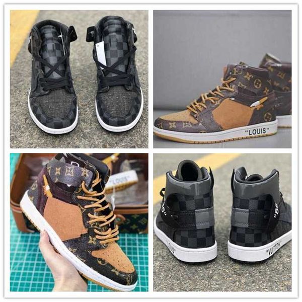 

1s red black 1 white chicago unc air mens basketball shoes for men sports womens sneakers trainers chaussures size 36-46