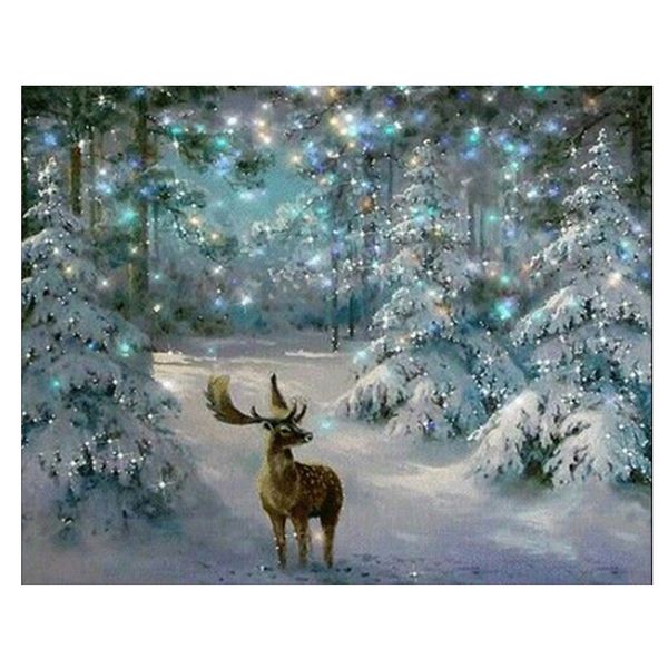 

cross stitch deer embroidery home decoration rhinestones full diamond painting