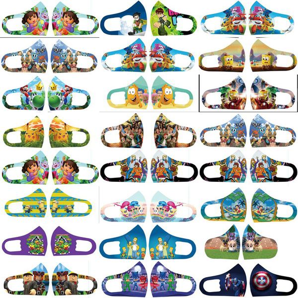 

mask kids face new comfortable arrival fashion designer mascarilla mask shields face cartoon cloth pelicula custom face masks de fjxtt hwjh, Black