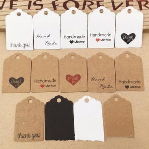 

blank 3x2cm kraft kraft label hang wedding price wrap diy supplies gift tag tags tag 1000pcs paper gift party uy2008 kvipn