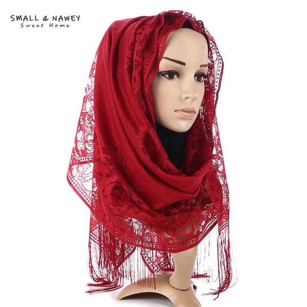 

scarves 60*170cm hijab lady arab fashion lace scarf wholesale, Blue;gray