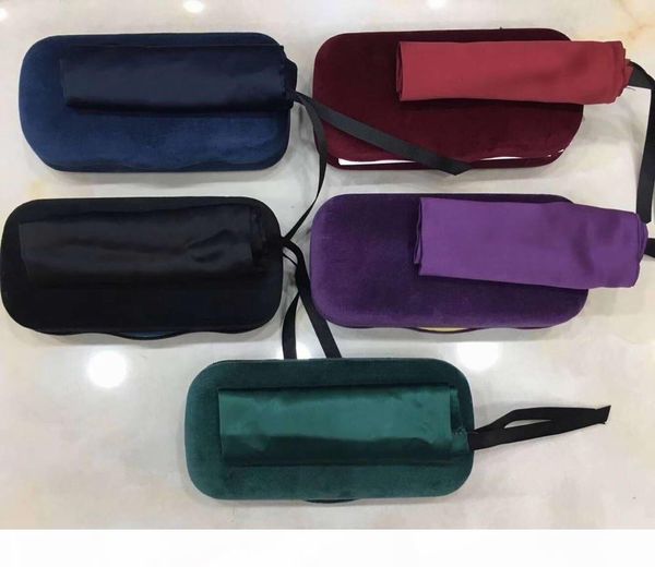 

футляр shell бархатные солнцезащитные очки оправы черный бархат чехол + чистка cleathes