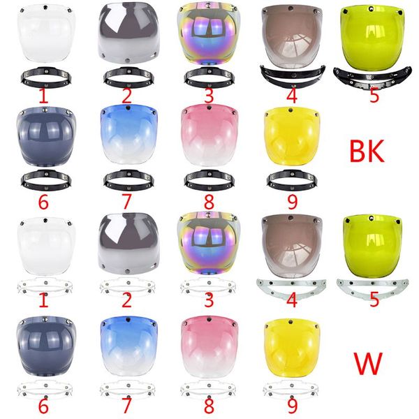 

мотоцикл лобовое стекло для сбора винограда шлем шлем jet style bubble shield