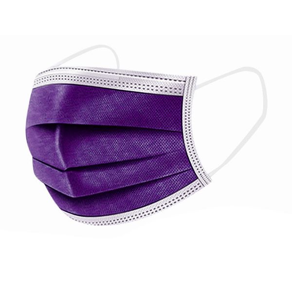 

tela 3 dust clotm disposable purple mask masks protection women cover de layers mouth fa fa masks mascarillas lcvge pbhdj