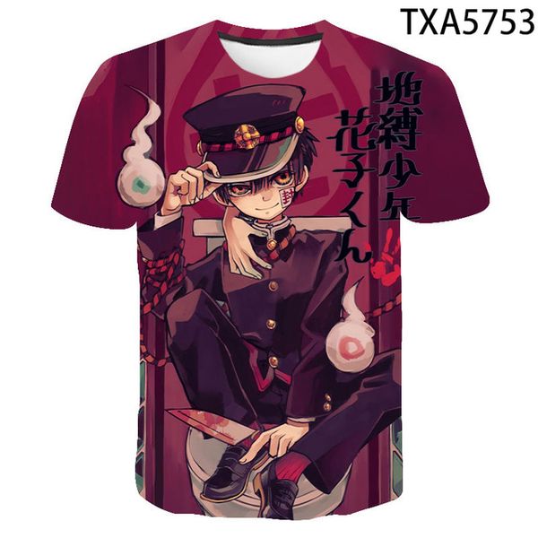 

toilet-bound hanako-kun boy girl cool 3d print shirts plus size harajuku funny men clothing