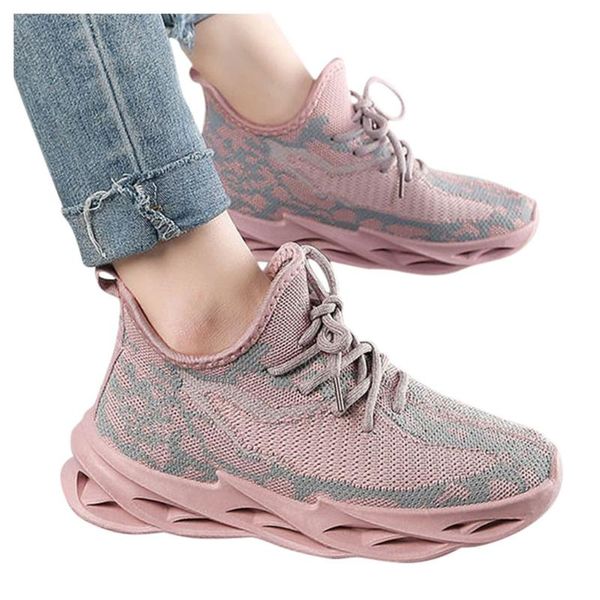 

womens shoes flats blade running sneakers new lightweight wild mesh flying woven shoes dames sneakers zapatillas mujer #l35, Black