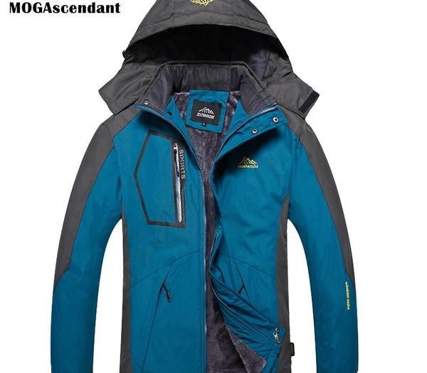 

men's thick fleece winter down jacket outdoor warm coat male windproof windbreaker hood jackets men down parkas plus size 5xl, Black