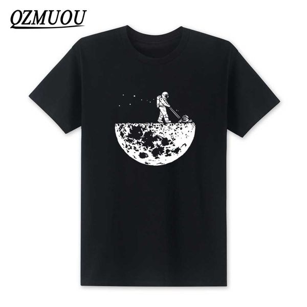 

новый 2019 разработка луны футболок мужского creative design summer tee рубашка вскользь o шея хлопок топов забавных мужчин футболка xs-xxl
