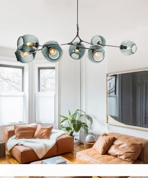

nordic art led glass pendant light lindsey adelman chandelier kitchen magic beans tree branch suspension hanging light fixtures
