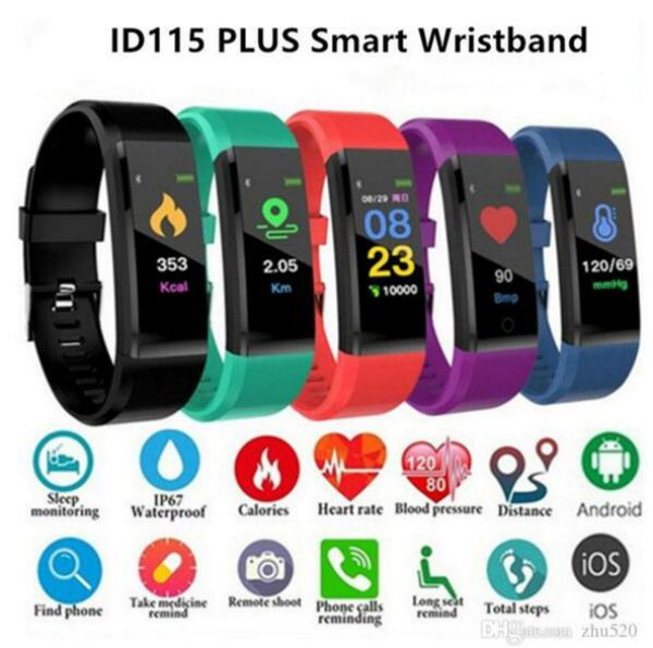 

m3 m4 115 smart watch bracelet band fitness tracker messages reminder color screen waterproof sport wristband for men women smart bracelets