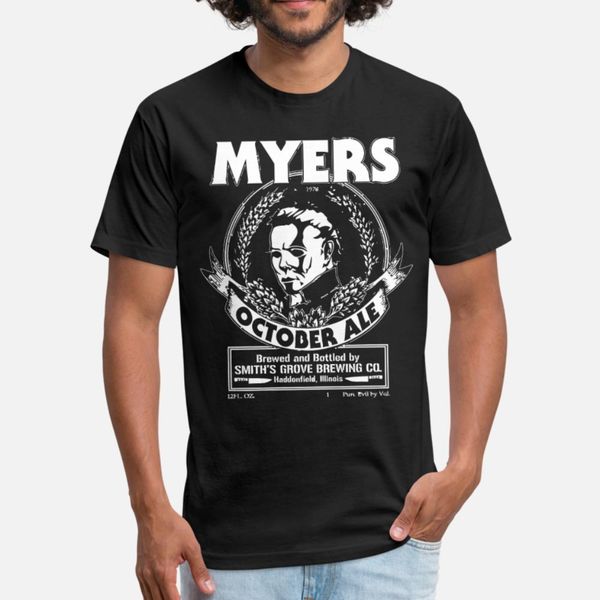 

myers october ale t shirt men designing tee shirt s-xxxl clothing cute breathable summer style letter shirt